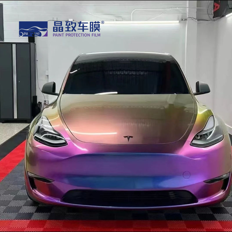 Best seller Super Glossy Stretch Car Wrap Vinyl Film  Metallic Diamond  deep space chameleon Body Car Sticker