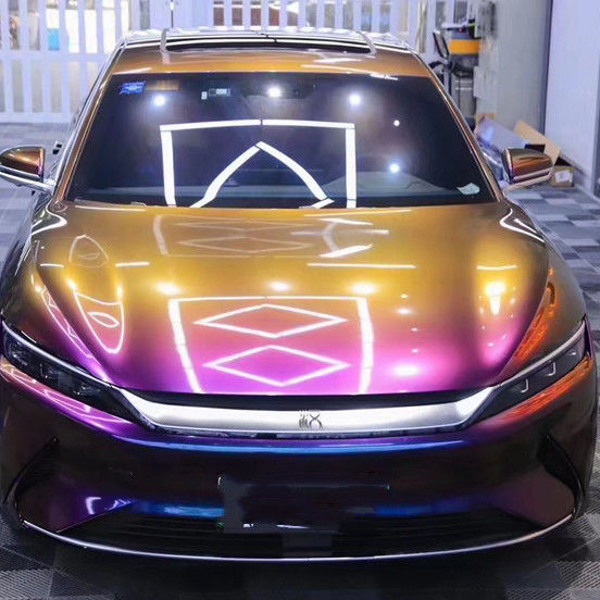 Best seller Super Glossy Stretch Car Wrap Vinyl Film  Metallic Diamond  deep space chameleon Body Car Sticker