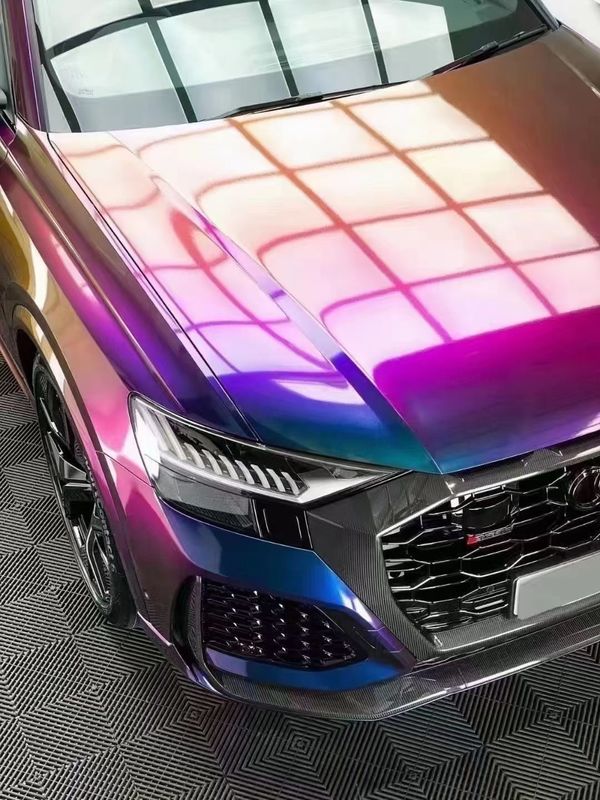 Best seller Super Glossy Stretch Car Wrap Vinyl Film  Metallic Diamond  deep space chameleon Body Car Sticker