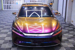 Best seller Super Glossy Stretch Car Wrap Vinyl Film  Metallic Diamond  deep space chameleon Body Car Sticker