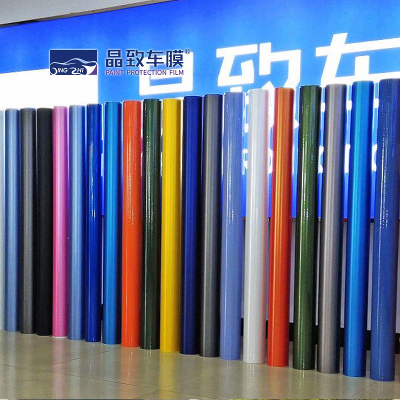 Chrome Vinyl Colored Paint Protection Film Wrap Rainbow Color Anti Scratch