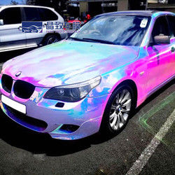 Chrome Vinyl Colored Paint Protection Film Wrap Rainbow Color Anti Scratch